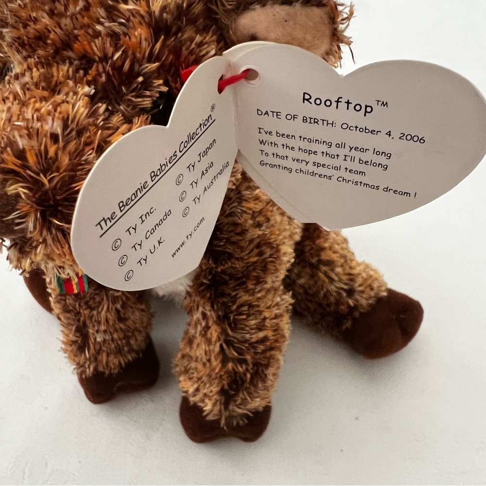 Ty Beanie Babies Reindeer Rooftop - Picture 4 of 7